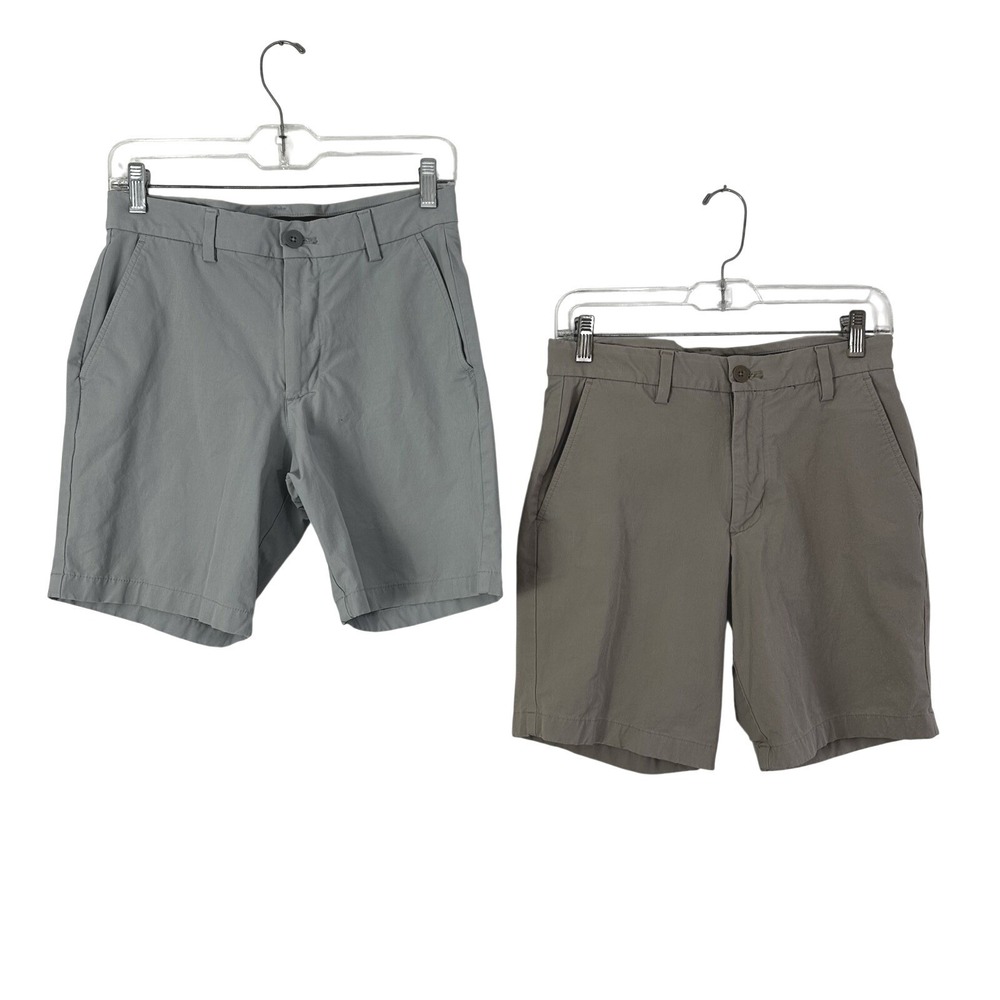 Vineyard Vines Men's Performance Golf Shorts Mens Size 28 Lot of 2 Gray and Tan